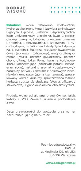 Collagen Mix ACTIVE kolagen do picia na stawy 500ml Collagen Mix ACTIVE kolagen do picia na stawy 500ml